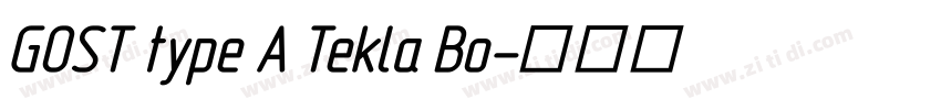 GOST type A Tekla Bo字体转换